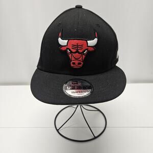 Chicago Bulls 9FIFTY NBA Adjustable Snapback New Era Cap Black Size OS Adult